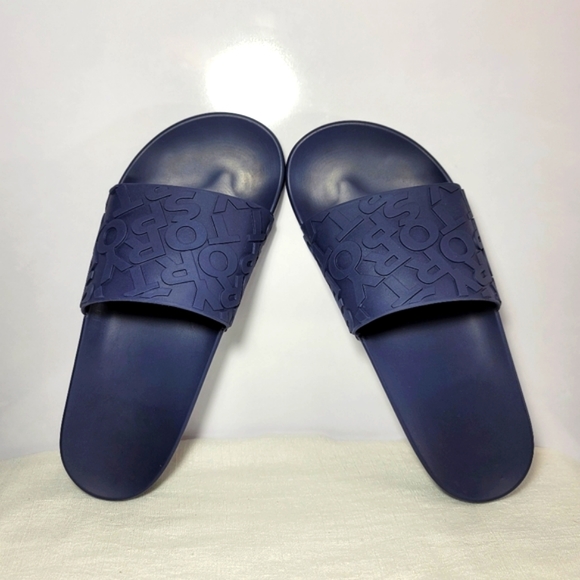 Tory Sport Mens Size 10M  Navy Blue Slides. - Picture 5 of 11